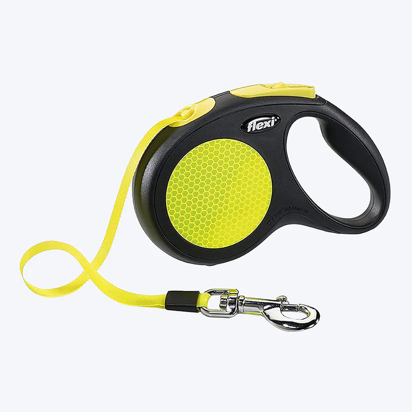 FlexiNewNeonReflectTape5m-RetractableDogLeash