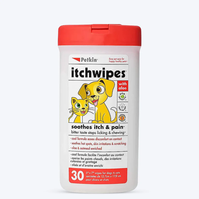 PetkinItchWipesforDogsandCats-30wipes